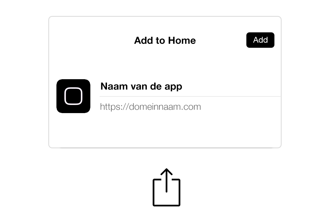 ios add to home - stap 3